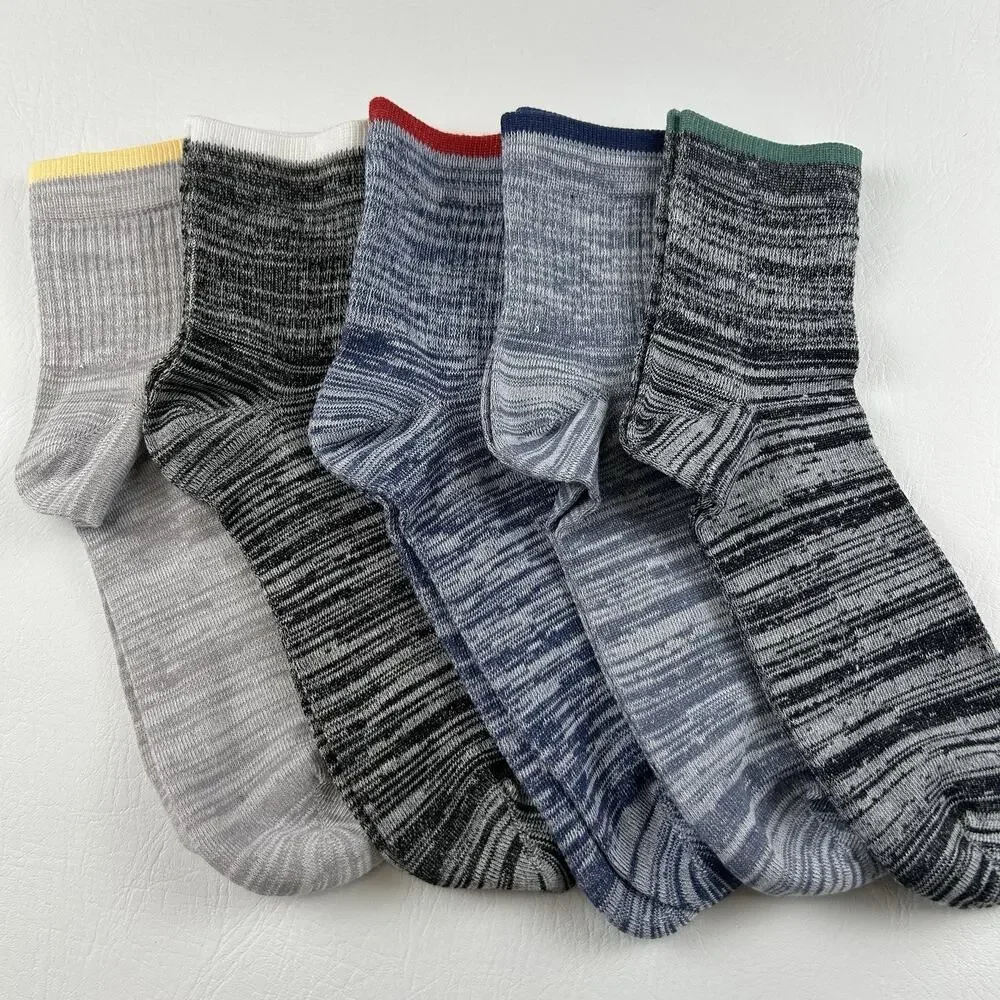 Nordstrom Rack Men’s 5 Pair Quarter Crew Casual Socks Shoe Size 6-12.5